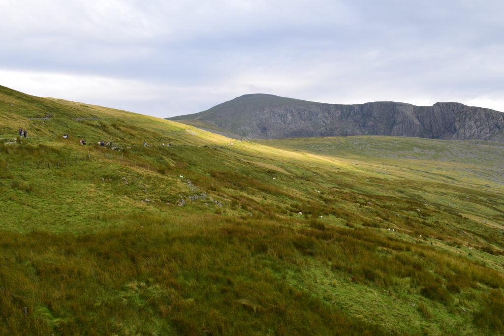 Hiking route up towards Summit