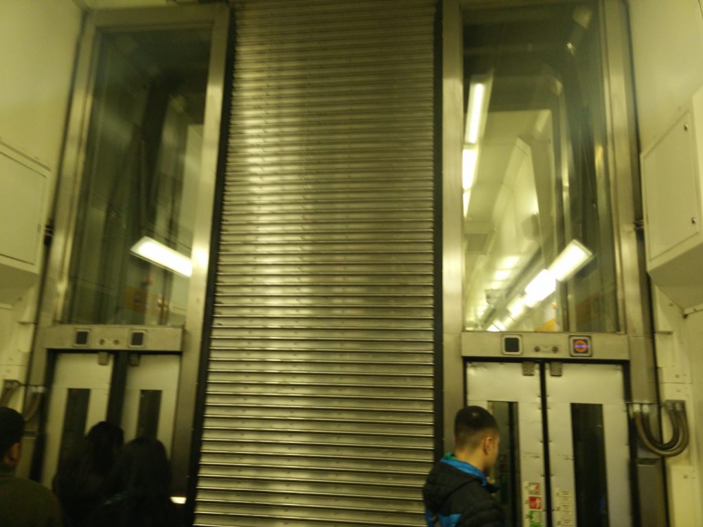 View inside the Euro-tunnel