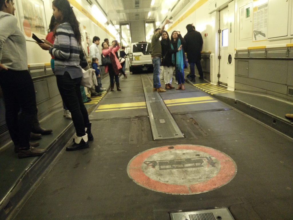 View inside the Euro-tunnel