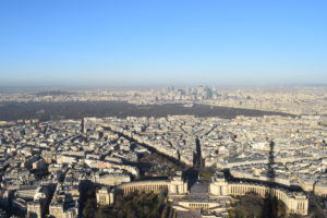 View from the third floor of Eiffel Tower