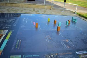 Landscape of Stonehenge placed outside the visitor center_1