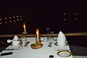 Peppercorn: Candle light dinner by lake side