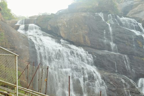 Close view of waterfalls