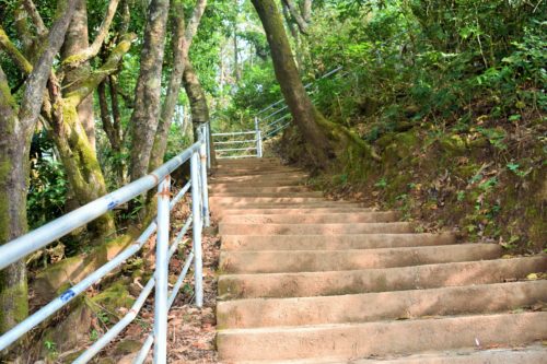 Wide Steps to Mallahalli falls