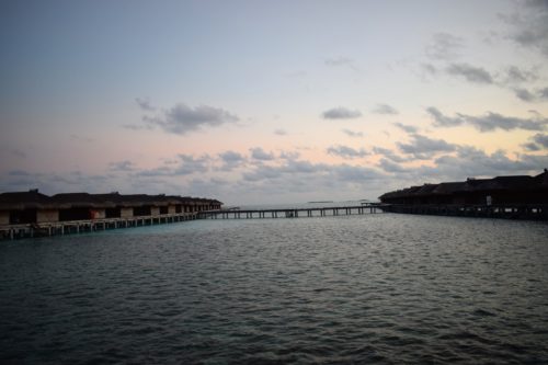 Evening view of Water Villa