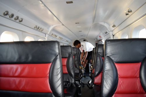 Inside sea plane view 2