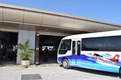 Mini bus that took us TMA waiting lounge